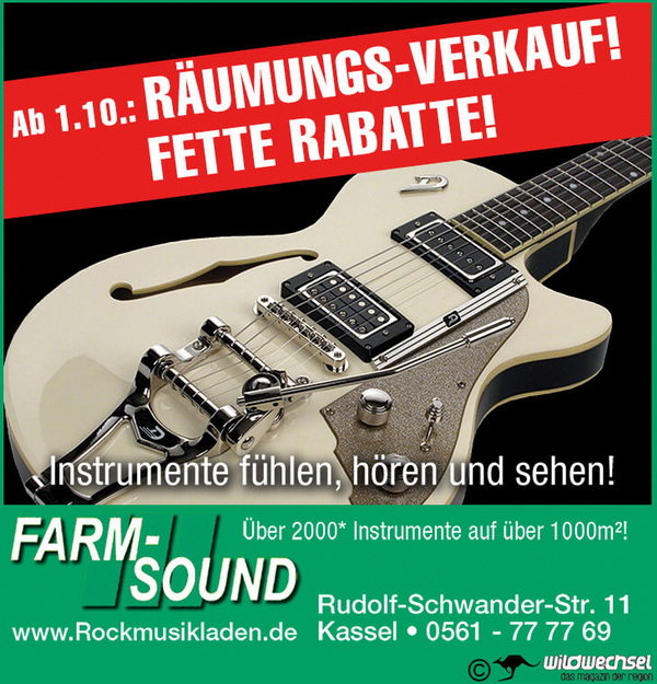 Räumungsverkauf-Ankündigung